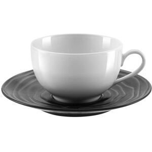 Medard de Noblat Taza té con platito (x6) Gres Negro Image