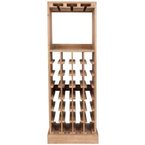 Dutchbone Botellero de madera beige Image
