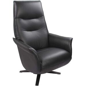 My New Design Sillón de relajación de diseño manual en piel negro Image