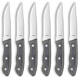 Amefa Cuchillo carne (x6) Acero inoxidable + Madera Madera Image