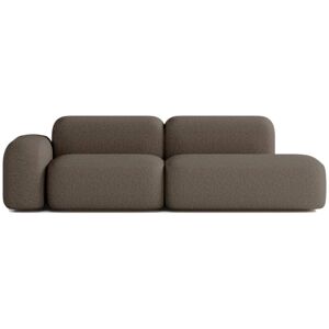 ATIO Sofá Modular de 3 Plazas Tela Marrón Image