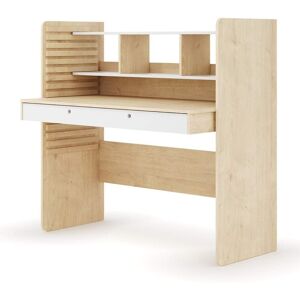 ID Kids Escritorio evolutivo con almacenamiento madera y blanco Image