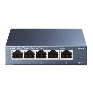 Tp-Link TL-SG105 5-Port Metal Gigabit Switch - Conmutador - sin gestionar - 5 x 10/100/1000 - sobrem Image