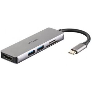 D-Link DUB-M530 - USB 3.0 (3.1 Gen 1) Type-C Aluminio, Negro Image