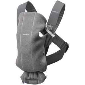 BabyBjörn Mochila portabebé Mini 3D Jersey 2 posiciones. Gris oscuro niño Image