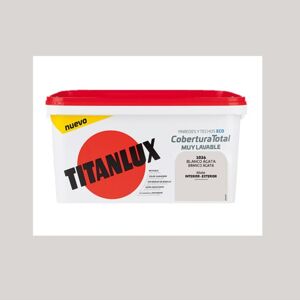Titanlux Pintura Plástica Mate Cobertura Total 4 l. Blanco Ágata 4 litros Image