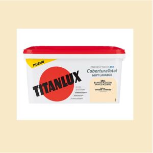 Titanlux Pintura Plástica Mate Cobertura Total 4 l. Blanco Algodón 4 litros Image
