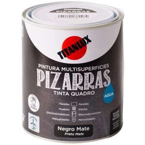 Titanlux Esmalte Especial Pizarras Mate al Agua 750 ml. Negro 750 ml Image