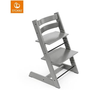 Stokke Trona evolutiva Tripp Trapp madera haya. Gris Tormenta niño Image