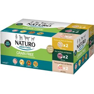 Naturo Comida húmeda para perros adultos pack paté multisabores grain free 6 x 400 g.  2400 g Image