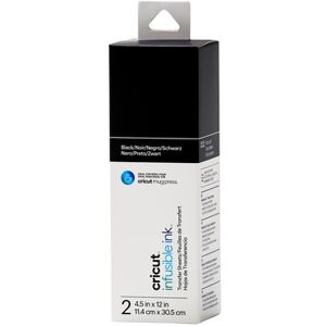 Cricut Pack de 2 hojas de tinta infusible . Negro Image