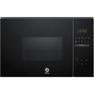 Balay Microondas integrable 25 litros y grill Serie Cristal- 3CG5175. Cristal negro Image