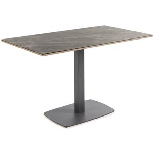 El Corte Inglés Mesa de cocina con superficie compacta Padua . Grafito / Pulpis Grey 70 x 120 x 75 cm Image