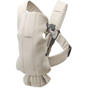 BabyBjörn Mochila portabebé Mini 3D Jersey 2 posiciones. Beige niño Image