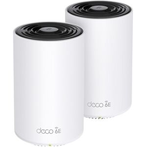 TP-Link Sistema Wi-Fi Mesh Deco XE75, Triple Banda Ethernet Gigabit AXE5400 (2 nodos). Blanco / Negro Image
