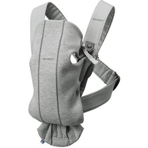 BabyBjörn Mochila portabebé Mini 3D Jersey 2 posiciones. Gris claro niño Image