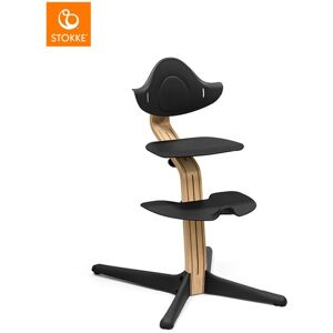 Stokke Trona Nomi madera roble. Negro niño Image
