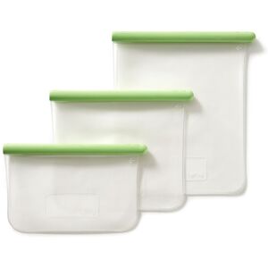 Lékué Set de 3 bolsas planas reutilizable Reduce & Reuse . Transparente Image