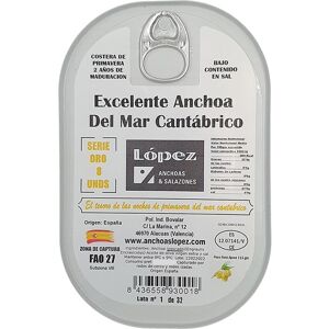 López Anchoas en aceite de oliva Serie Oro 8 uds. Image