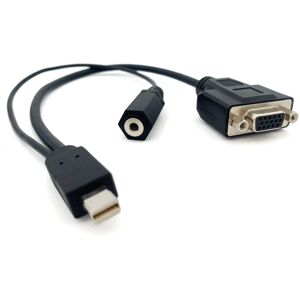Loewe Adaptador de conexión Mini DisplayPort macho a VGA+audio. Negro Image