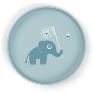 Done by Deer Plato antideslizante colección Foodie. Azul porcelana niño Image