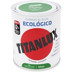 Titanlux Esmalte Acrílico al Agua Ecológico Mate 750 ml. Verde primavera 750 ml Image