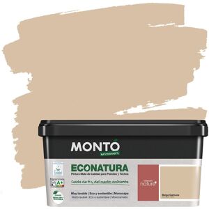 MONTÓ Pintura Plástica Mate Eco Natura Sostenible 4 l. Beige gamuza 4 litros Image