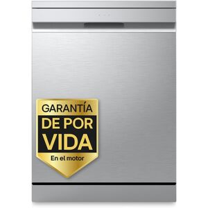 LG Lavavajillas 14 servicios QuadWashTM Steamcon lavado a vapor y tercera bandeja - DF375HVS. Inox Image