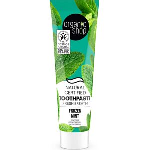 Organic Shop Toothpaste Fresh Breath Frozen Mint 100g Image