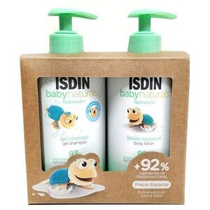 ISDIN Baby Naturals Rutina Baño Gel-Champú 400ml + Loción Corporal 400ml Image