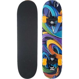 Coolslide Skateboard Dimsum Colorfull Graffiti Print / Black One Size Image
