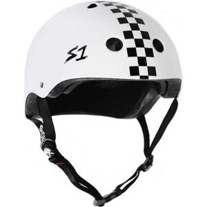 S-one Casco Mega Lifer White With Checkers 58.4 cm Image