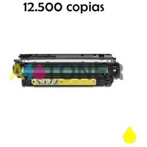 A4toner  Toner alternativo CF032A amarillo, sustituye al toner original  CF032A  (646A) Image