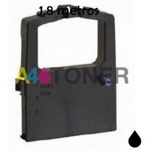 A4toner  Cinta/Ribbon OKI 182 negro alternativo, compatible a la cinta original OKI 9002303 Image