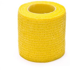 SP Fútbol - Tape Sujeta-Espinilleras (5 cm x 4,6 m), Unisex, Amarillo Image