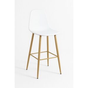 RegalosMiguel Pack 4 Taburetes Teok Polipiel - Blanco Image