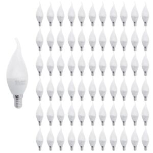 Ampoule LED E14 Flamme 8W 220V Ø38mm (Pack de 100) - Blanc Froid 6000K - 8000K - SILAMP Image