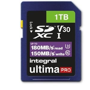 INTEGRAL Carte SD 1TB Classe 10 UHS-I V30 A2 R180/W150 MB/s Image