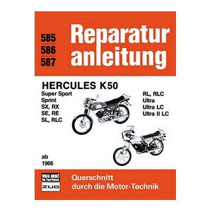 Motorbuch Vol. 585 Instructions de réparation Hercules K50 à partir de 1966 taille : Image