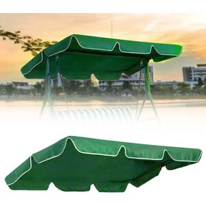 Aucun Remplacement auvent de chaise pivotante, housse de siège de balançoire de jardin 2 et 3 places, uniquement pour housse supérieure de hamac, siège de porche (housse uniquement) Image