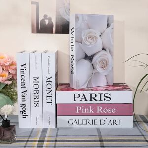 Aucun Faux livres colorés à la mode, décoration de printemps, boîte de rangement pour télécommande, Table basse, salon, accessoire de luxe, décoration de livres Image