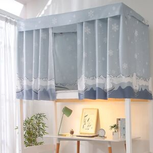 Aucun Rideau occultant pour lit de dortoir, bon effet parasol, pour lit superposé de 1/4/4 pouces Image