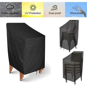 Aucun Housse de chaise en Polyester, imperméable, respirante, anti-poussière, revêtement en PVC, pour Patio extérieur, jardin, arrière-cour, balcon Image