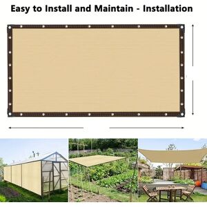 Aucun Filet pare-soleil Anti-ultraviolet à 12 broches, filet de couverture pour plantes, pour jardin extérieur, cour, piscine, balcon, tissu d'ombrage Image