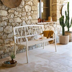 Banc de jardin ALVERNIA Argile 3 places - Acier traité époxy, Traitement anti-rouille renforcé Hespéride Image