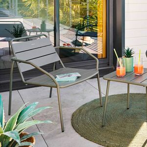 Fauteuil de jardin PHUKET Vert laurier Acier traité époxy, Traitement anti-rouille renforcé Hespéride Image