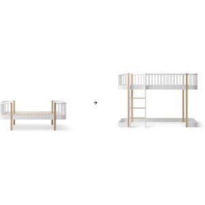 Oliver Furniture Kit de conversion lit/lit junior Original Wood - en lit mezzanine mi-haut 138 cm Chêne taille unique Image