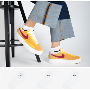 Nike Chaussettes X3 Quarter blanc 39/42 femme Image