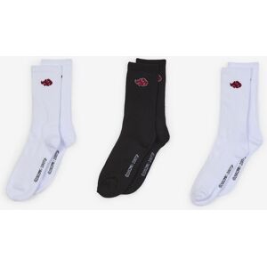 Naruto Chaussettes X3 Crew Akatsuki blanc/rouge 43/46 unisex Image