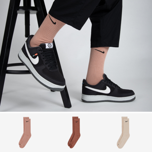 Nike Chaussettes X3 Crew Solid Color Assorti marron 35/38 femme Image